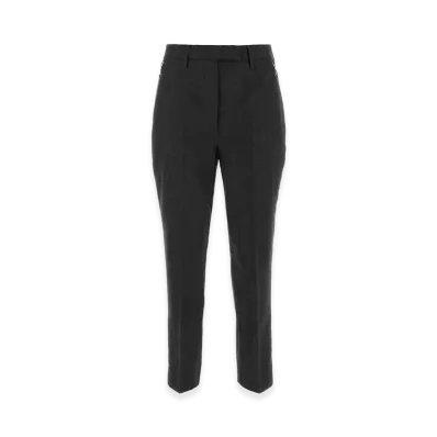 PRADA Women's Wool Pant "Melange Graphite Gray"