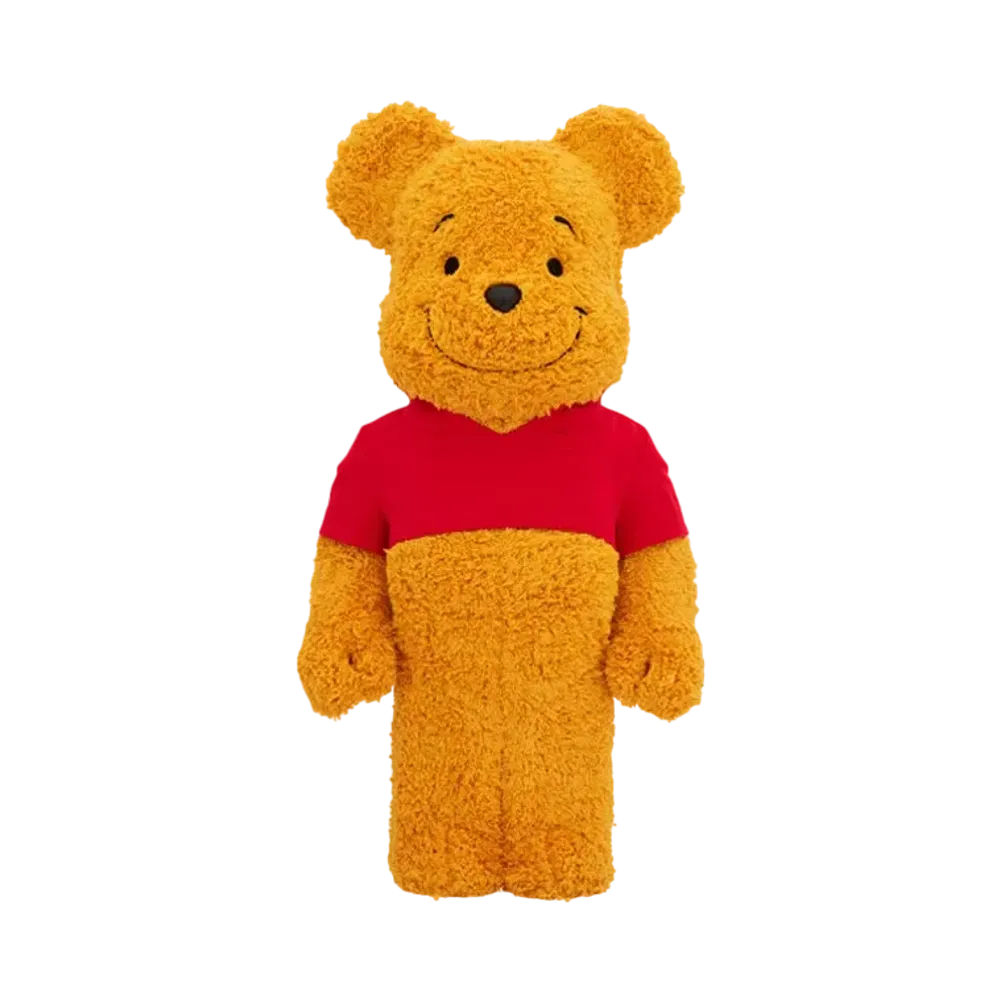 MEDICOM TOY "BEARBRICK" -Disney- Winnie the Pooh COSTUME Ver. (PILE FABRIC) 1000%