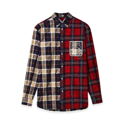 LOEWE Patchwork Check Shirt "Multicolor"