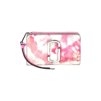 Marc Jacobs The Snapshot Tie Dye Compact Wallet "Pink Multi"