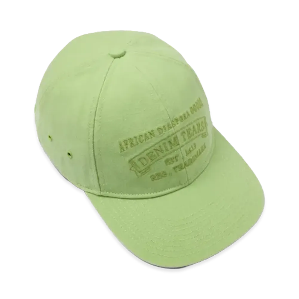 DENIM TEARS Mono ADG Stamp Cap "Lime"