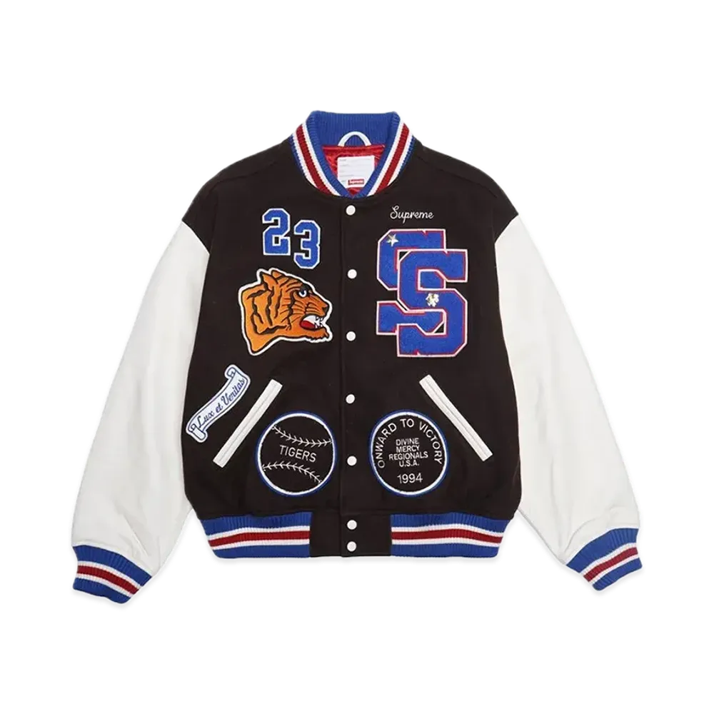 Supreme Tiger Varsity Jacket "Brown"