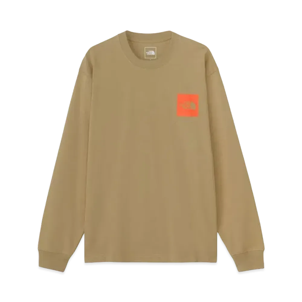 The North Face Long Sleeve Square Logo Tee "Kelp Tan"