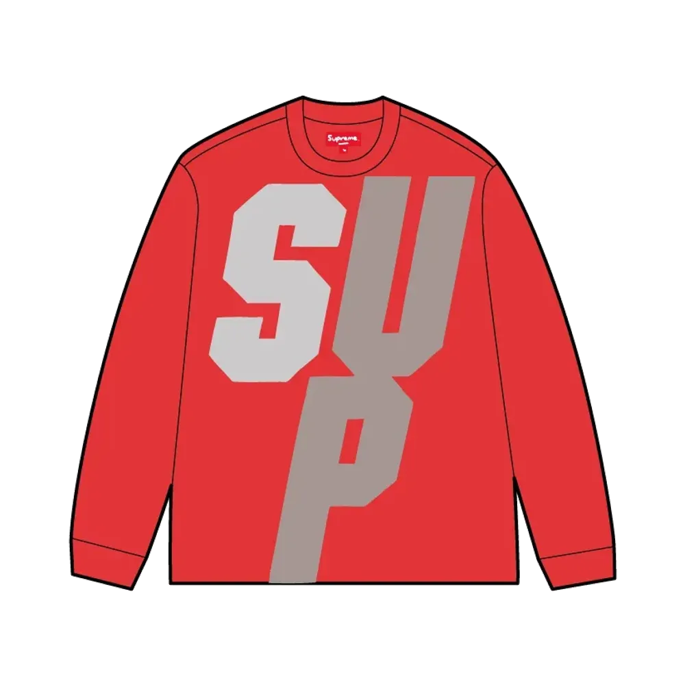 Supreme Reflective L/S Top "Red"
