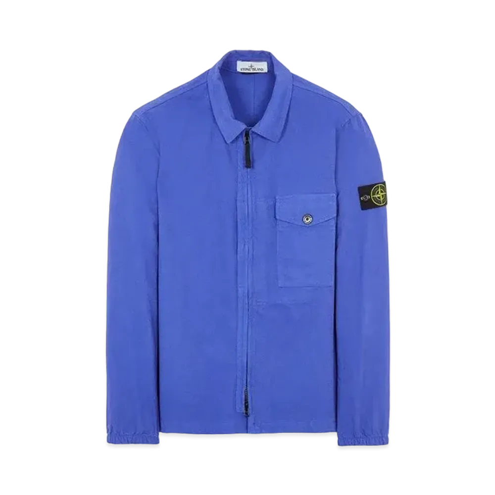 Stone Island 10704 TEXTURED BRUSHED RECYCLED COTTON "Periwinkle"