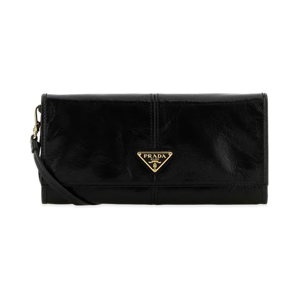 PRADA Women's Leather Crossbody Bag "Black"