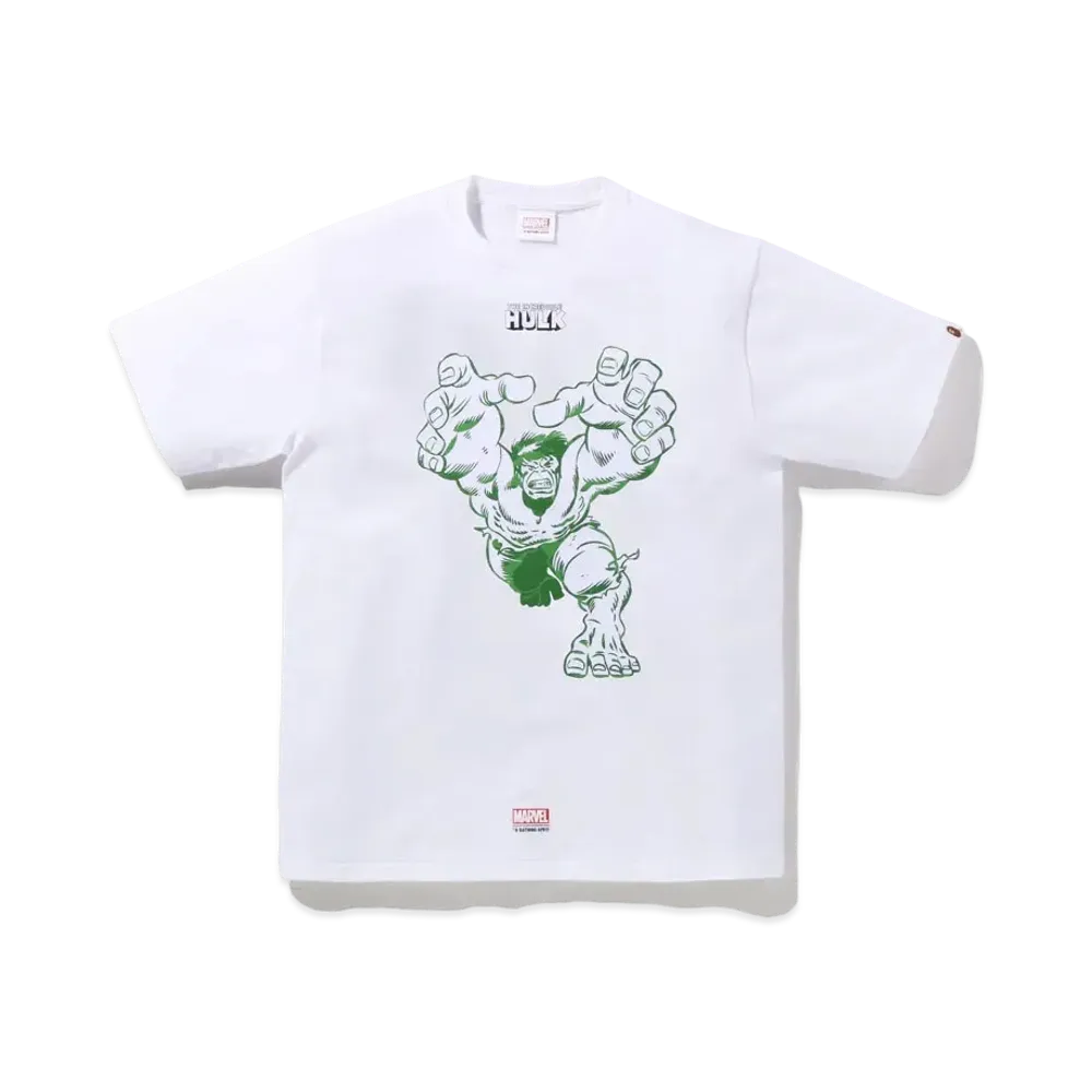 A BATHING APE HULK TEE "White"