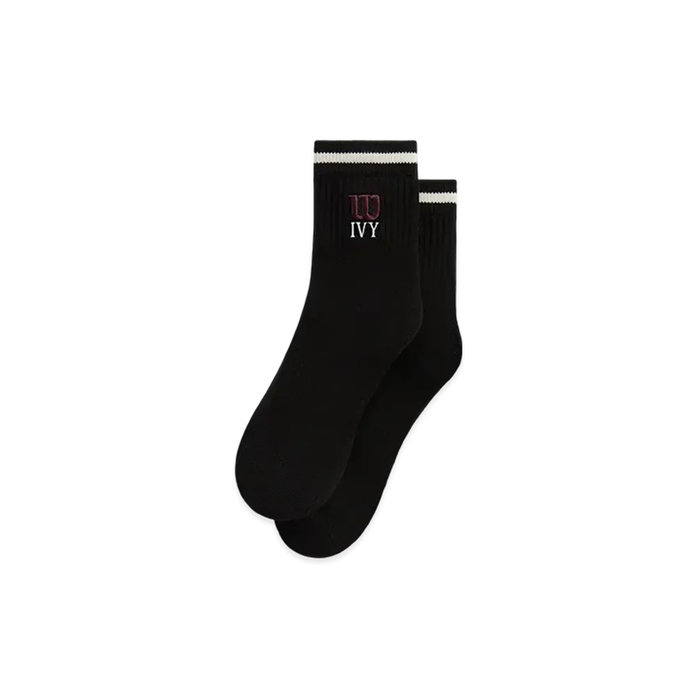 Kith Ivy For Wilson Quarter Top Socks "Black"