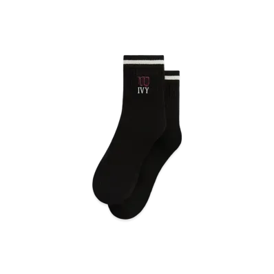 Kith Ivy For Wilson Quarter Top Socks "Black"
