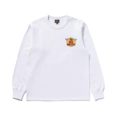 THE REAL McCOY'S Logo Tee L/S "White"