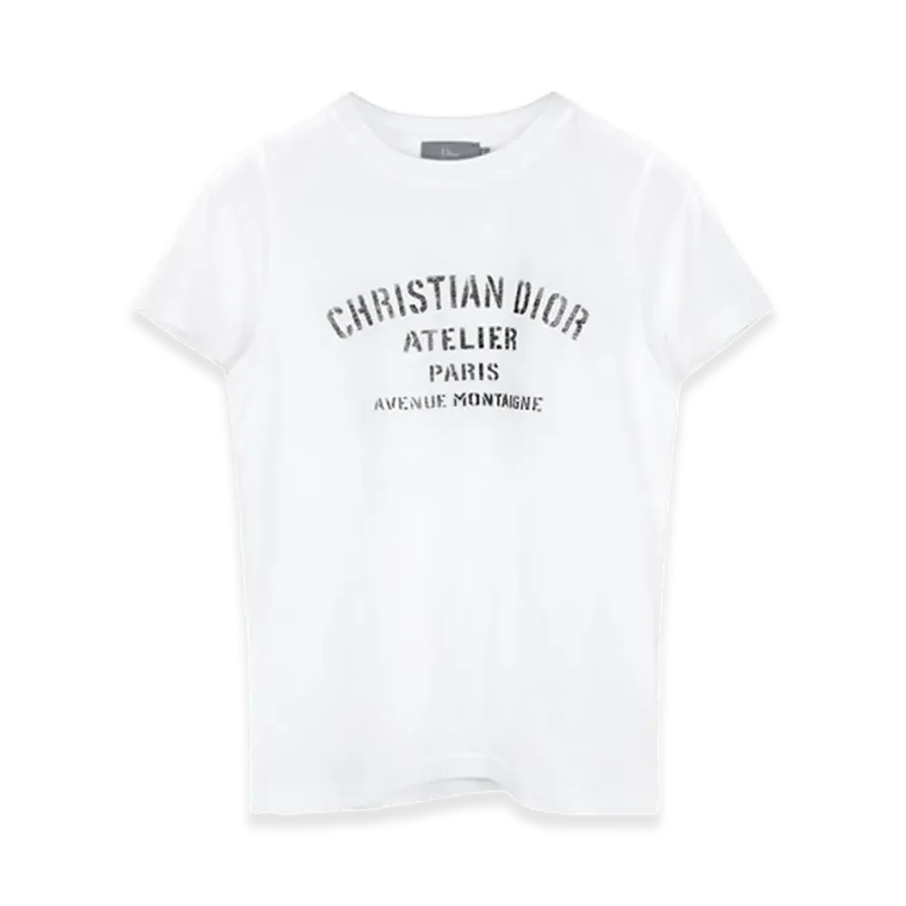 Dior Kids Christian Atelier Cotton Jersey T-Shirt "White"