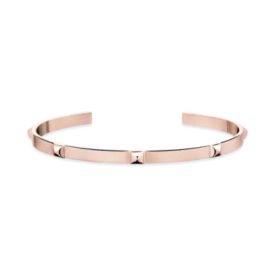 Hermes Mini Clous Bracelet "Pink Gold"