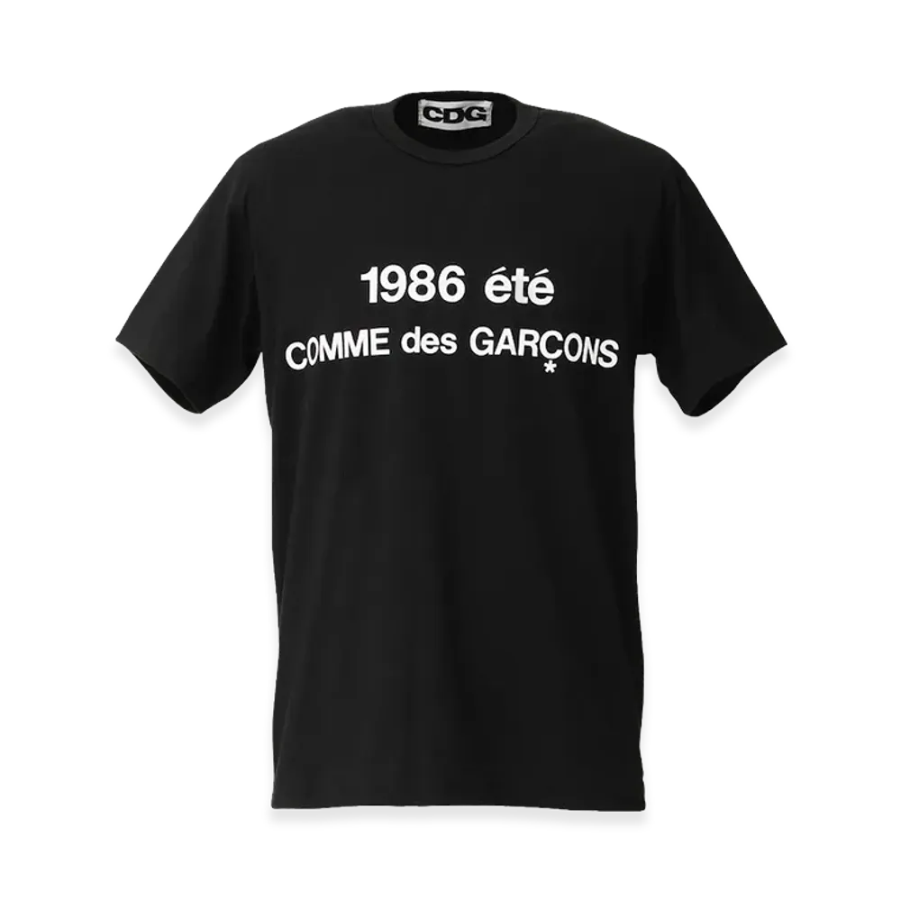 COMME des GARCONS CDG 1986 Ete T-Shirt "Black"