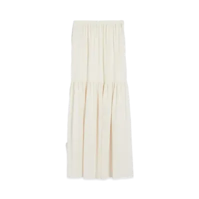Max Mara Kafila Pure Wool Long Skirt "Ivory"