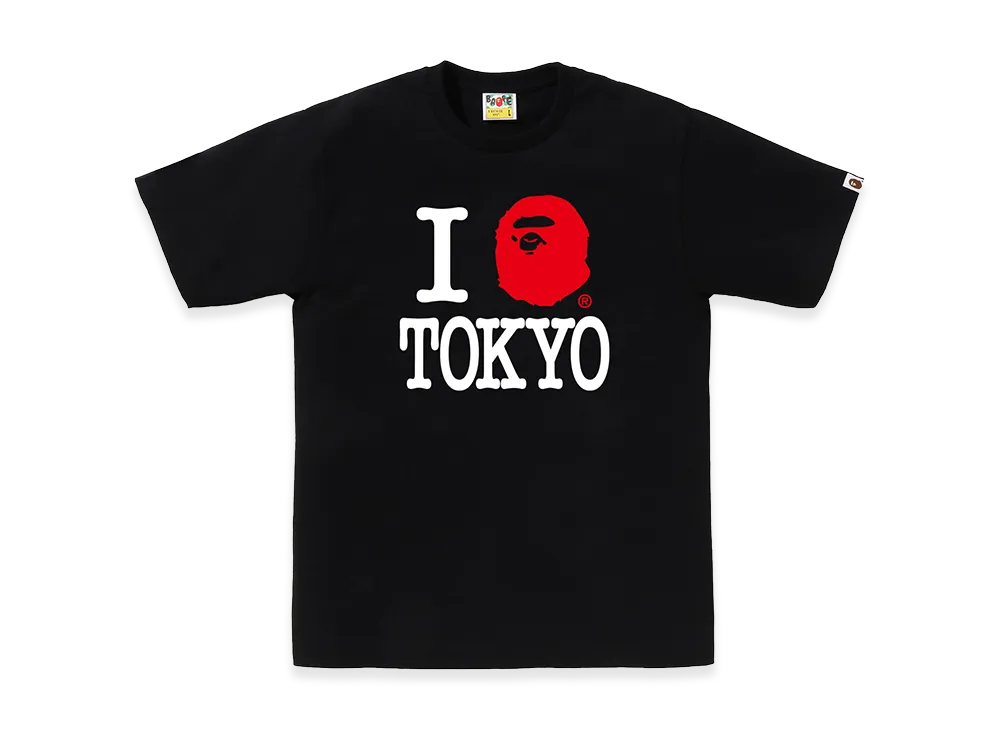 A BATHING APE Tokyo Exclusive I Love Bape Tokyo Tee "Black"