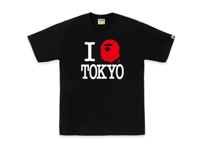 A BATHING APE Tokyo Exclusive I Love Bape Tokyo Tee "Black"