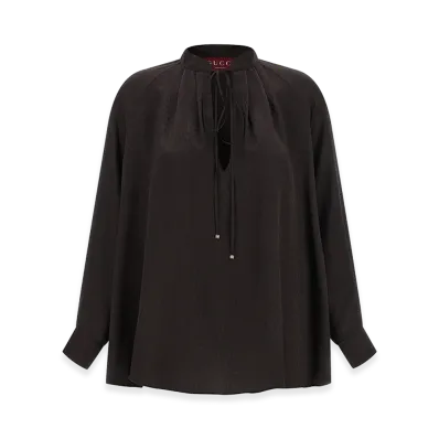 GUCCI Women's 'Morsetto' Shirt "Brown"