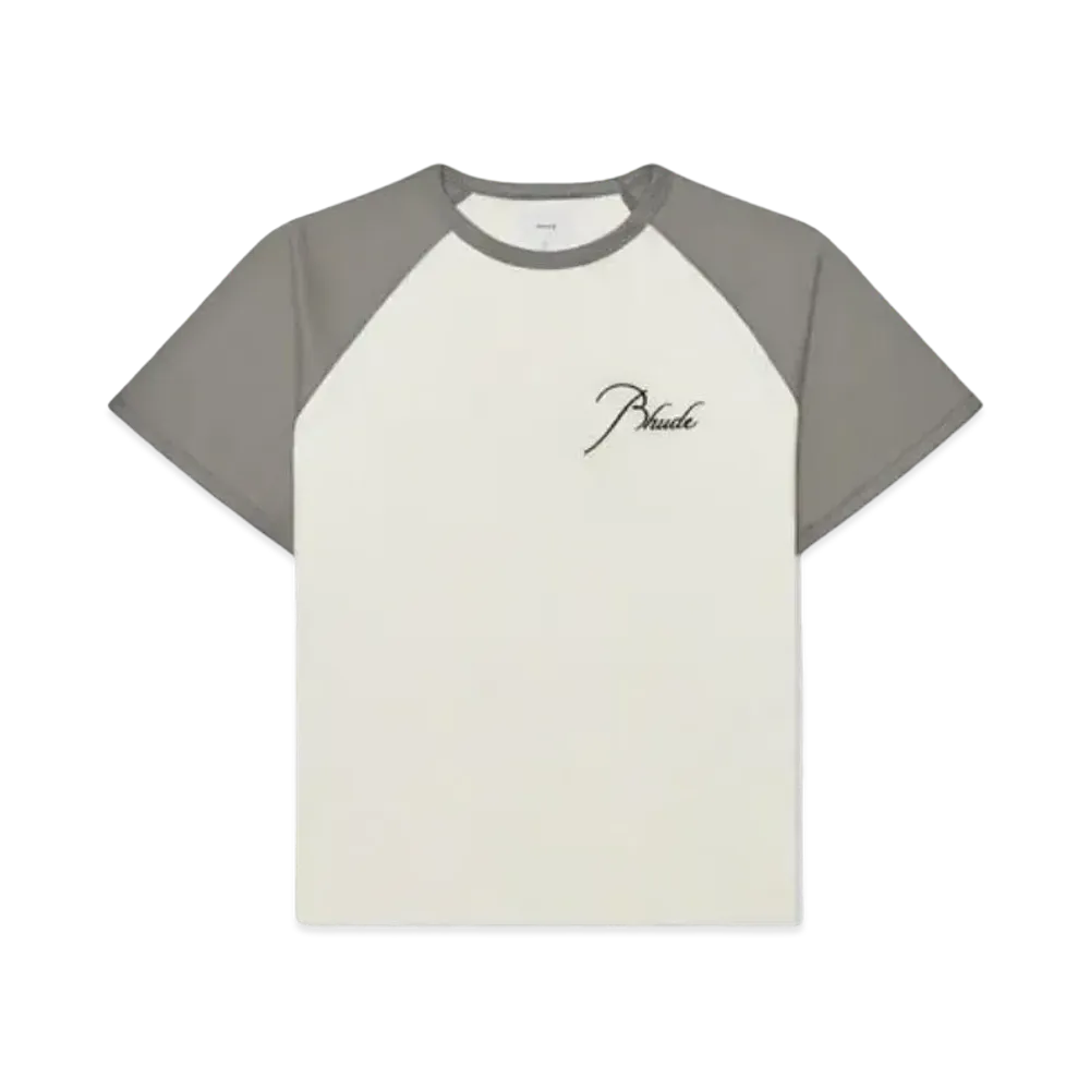 RHUDE Raglan Logo Tee "White Elephant"