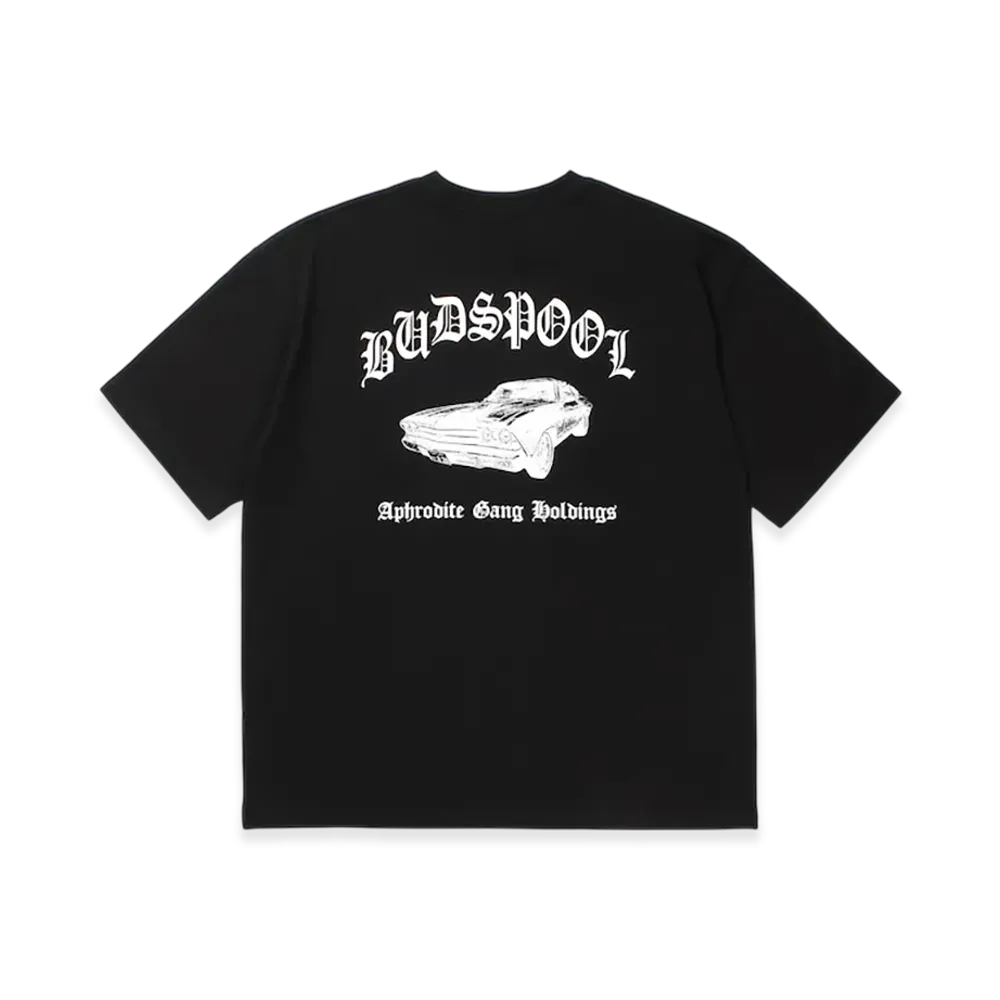 APHRODITEGANG TAKUYA KAMIOKA x BUDSPOOL Classic Logo Embroidery S/S Tee "Black"