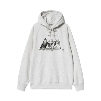 Carhartt WIP Hooded Pepe Friends Sweat "Ash Heather/Black"