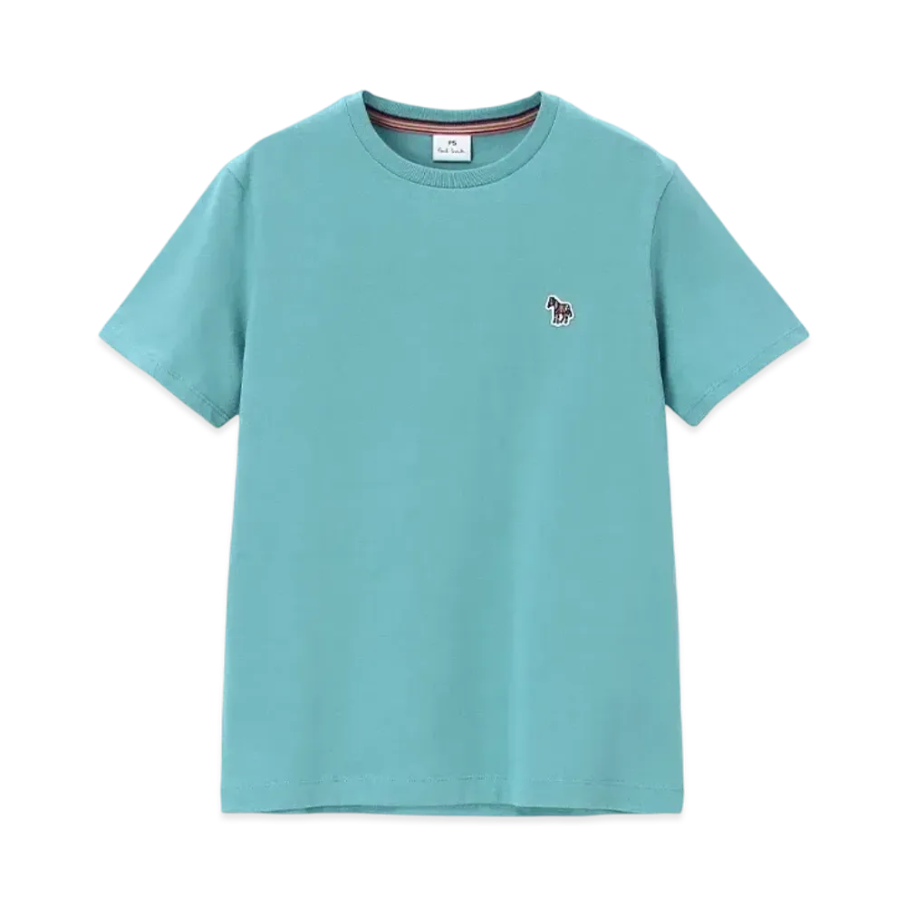 Paul Smith Women's Zebra Patch Short Sleeve T-Shirt "MintGreen"