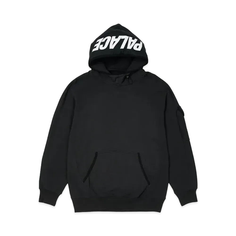 PALACE GIANT WOVEN LABEL HOOD "Black"