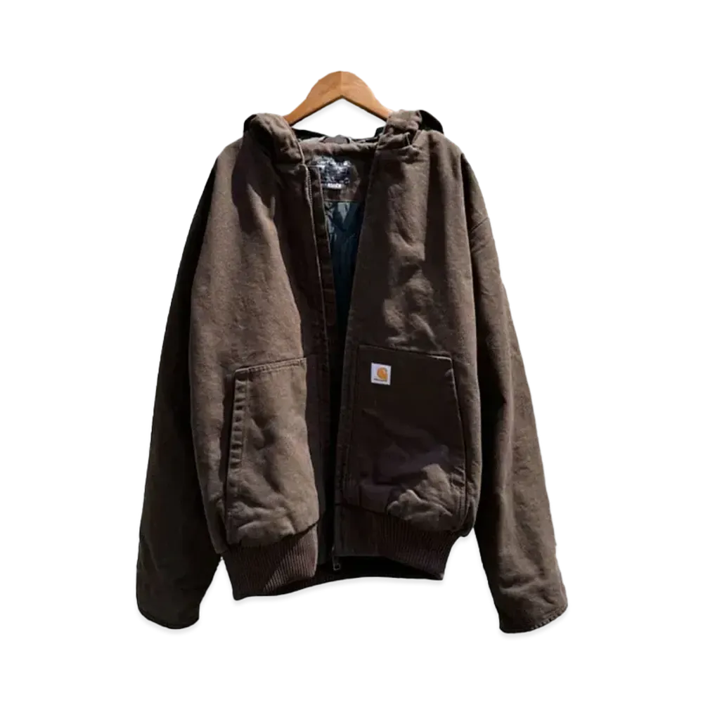 Carhartt Washed Duck Insulated Active Jacket "Dark Brown"