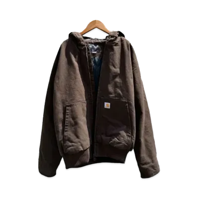 Carhartt Washed Duck Insulated Active Jacket "Dark Brown"