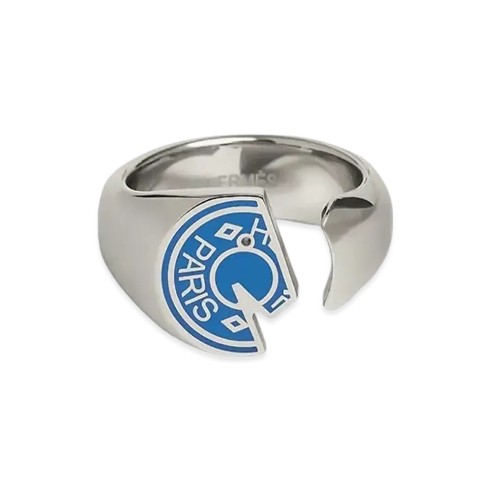 Hermes Carrousel Ring "Bleu De France"