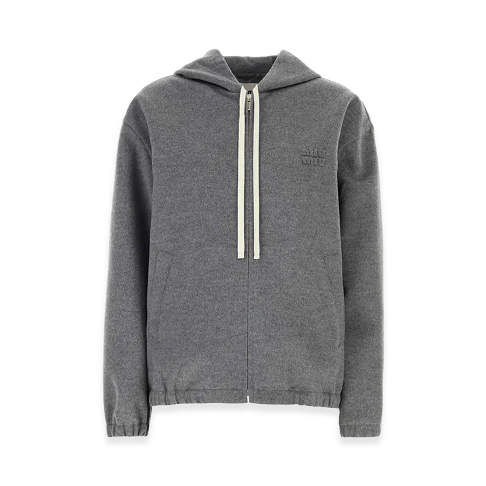 MIU MIU Women's Wool Blend Jacket "Gray"