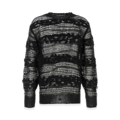 Yohji Yamamoto Crochet Sweater "Black"