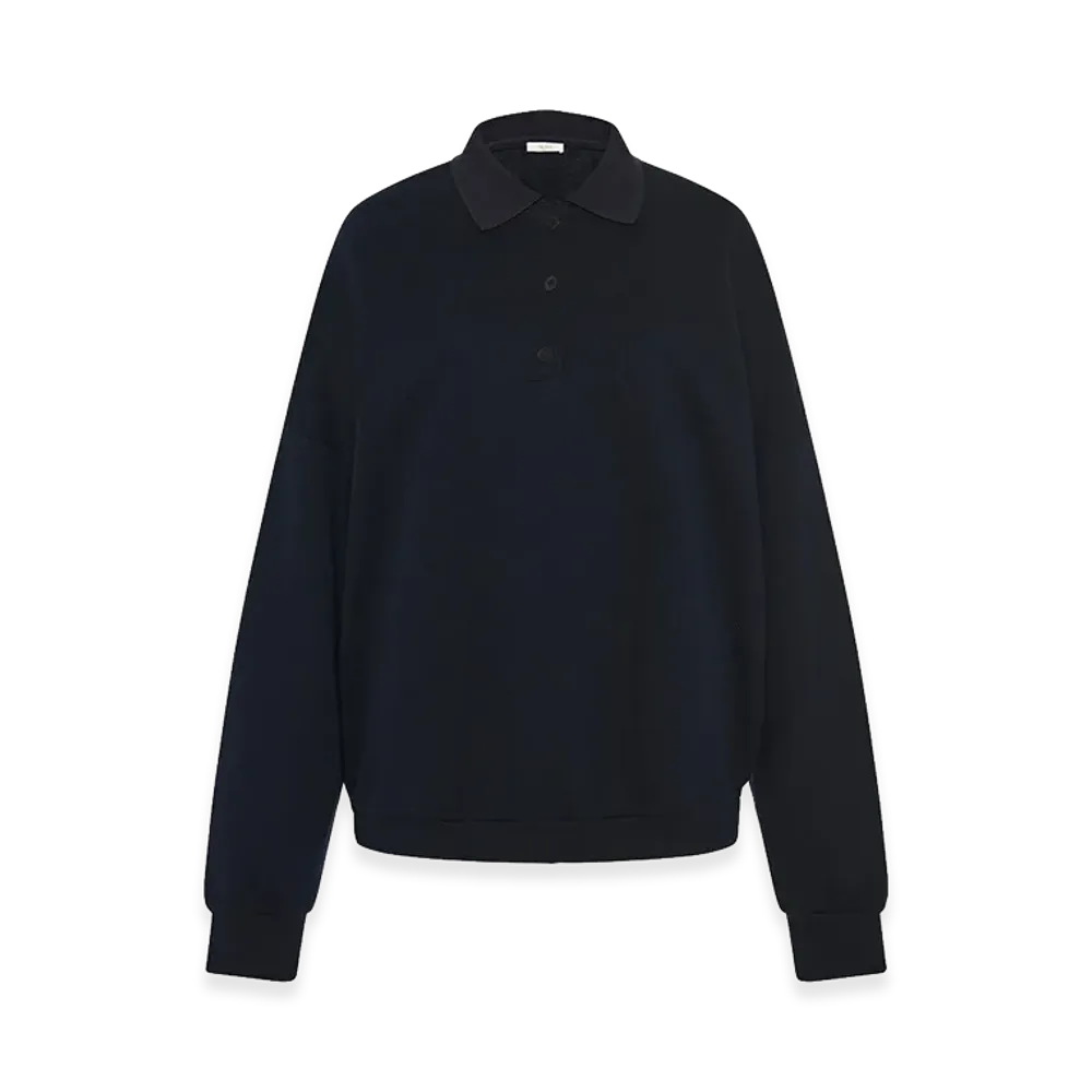 The Row Women's Corzas Cotton Tops "Dark Navy"