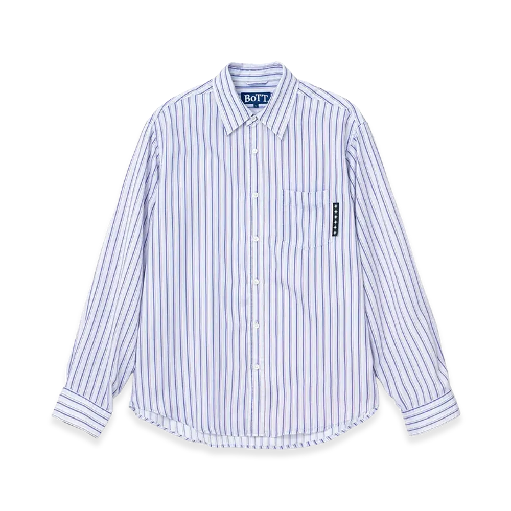 BoTT Printed Striped Shirt "Blue"