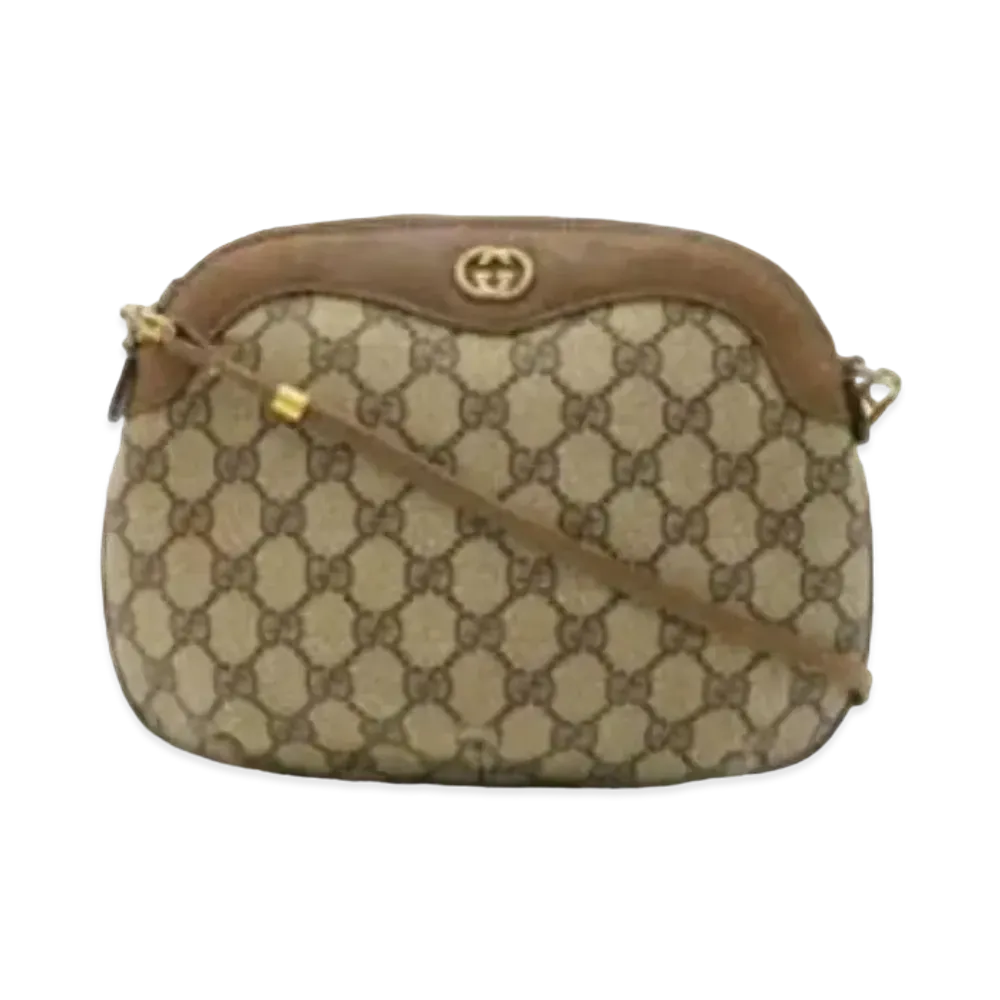 GUCCI Old Gucci GG Plus Shoulder Bag "Brown"
