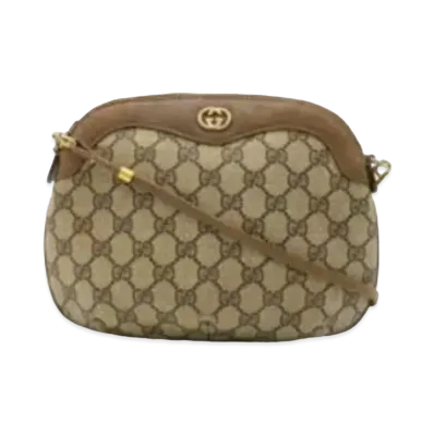 GUCCI Old Gucci GG Plus Shoulder Bag "Brown"