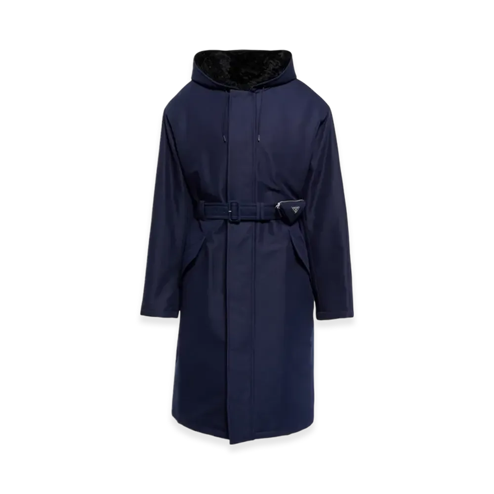 PRADA Technical Canvas Raincoat "Blue"