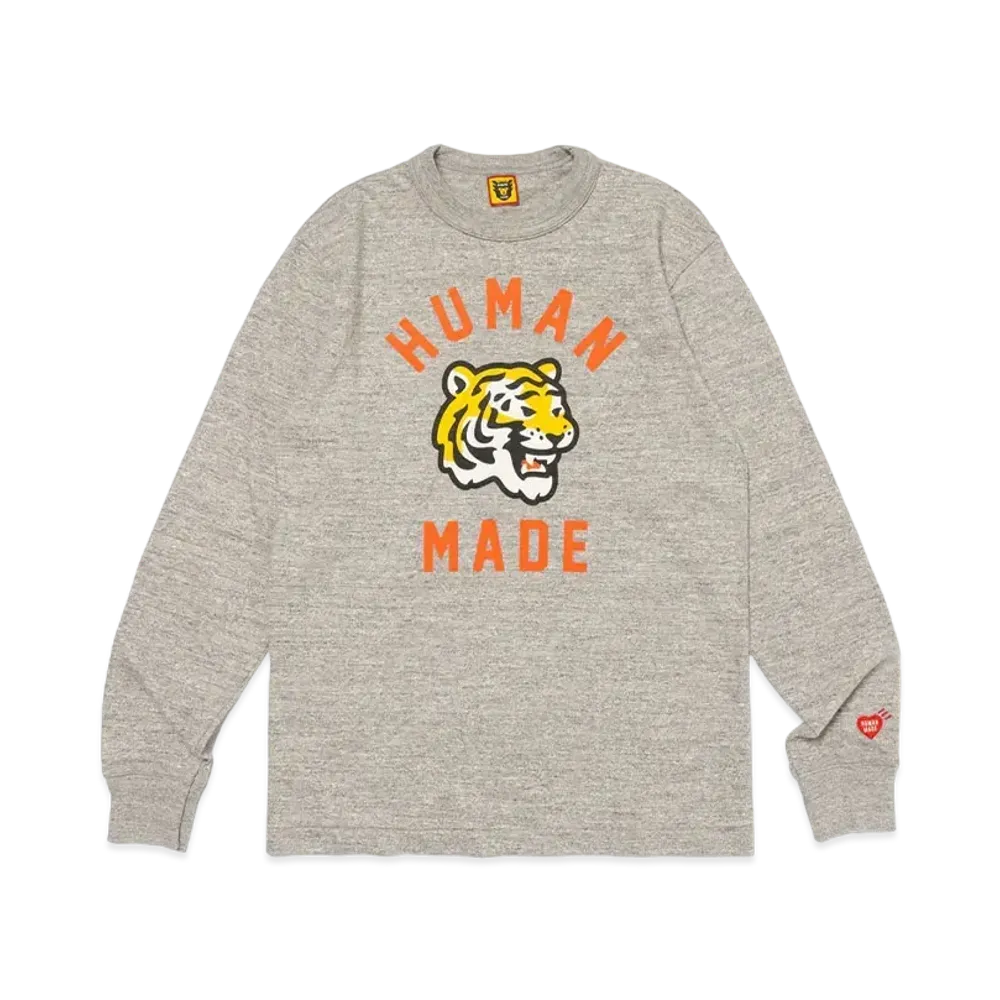HUMAN MADE Graphic L/S T-Shirt "Grey"