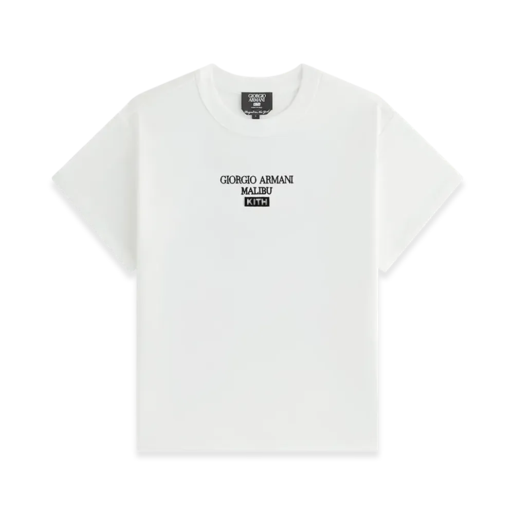 Kith x Giorgio Armani Women's Malibu Mulberry Tee "White"