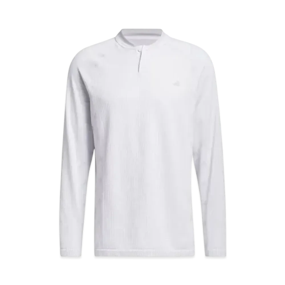 adidas Primeknit Side Seamless Stand Collar Long Sleeve Shirt "Grey Two"