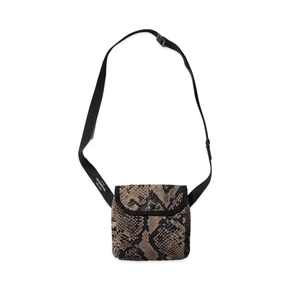 WACKO MARIA PYTHON SHOULDER POUCH "Beige"