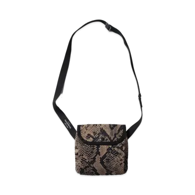 WACKO MARIA PYTHON SHOULDER POUCH "Beige"