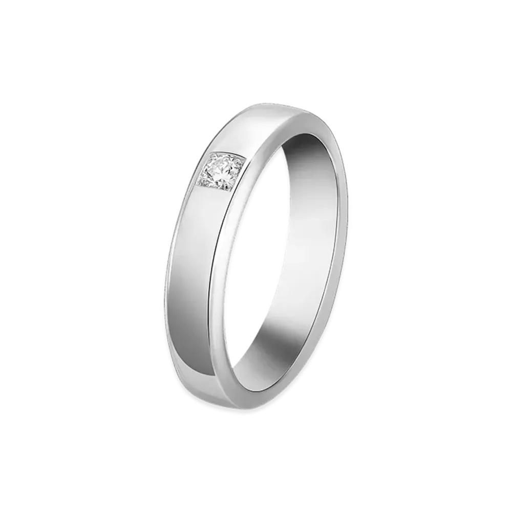Van Cleef & Arpels Toujours etoiles wedding band "Platinum/Diamond"