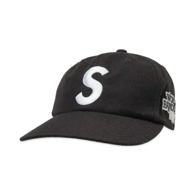 Supreme World Famous S Logo 6-Panel (26SS) "Black"