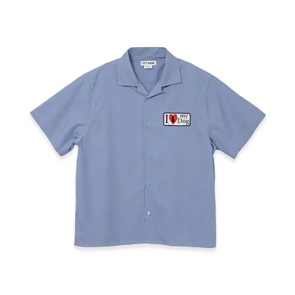 TTTMSW I love my dog half sleeve shirt "Gingham Check"