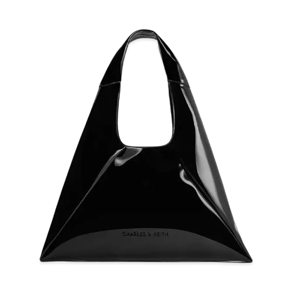 CHARLES & KEITH Bothy Slouchy Hobo Bag "JetBlack"
