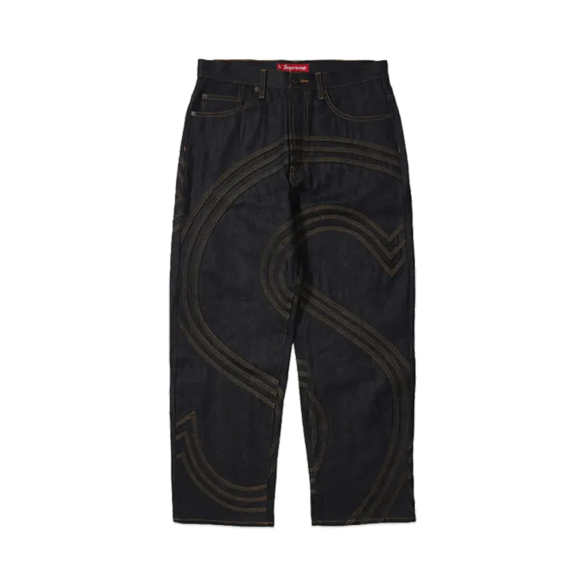 Supreme S Logo Rigid Baggy Jean Supreme S Logo Rigid Baggy Jean