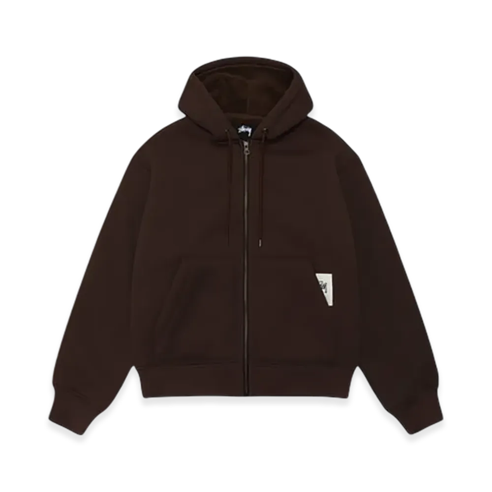 Stussy Bonded Sherpa Hoodie "Brown"