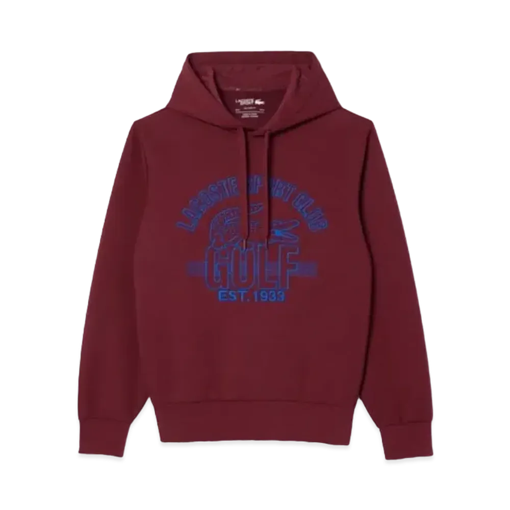 LACOSTE Golf Stitch Hoodie "Bordeaux"