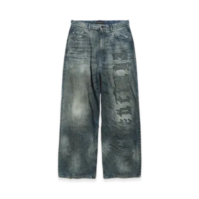 BALENCIAGA Minimal Baggy Pants "Grey/Light Blue"