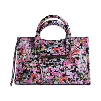 BALENCIAGA Women's Le City Bag Small "Black/Multicolor"